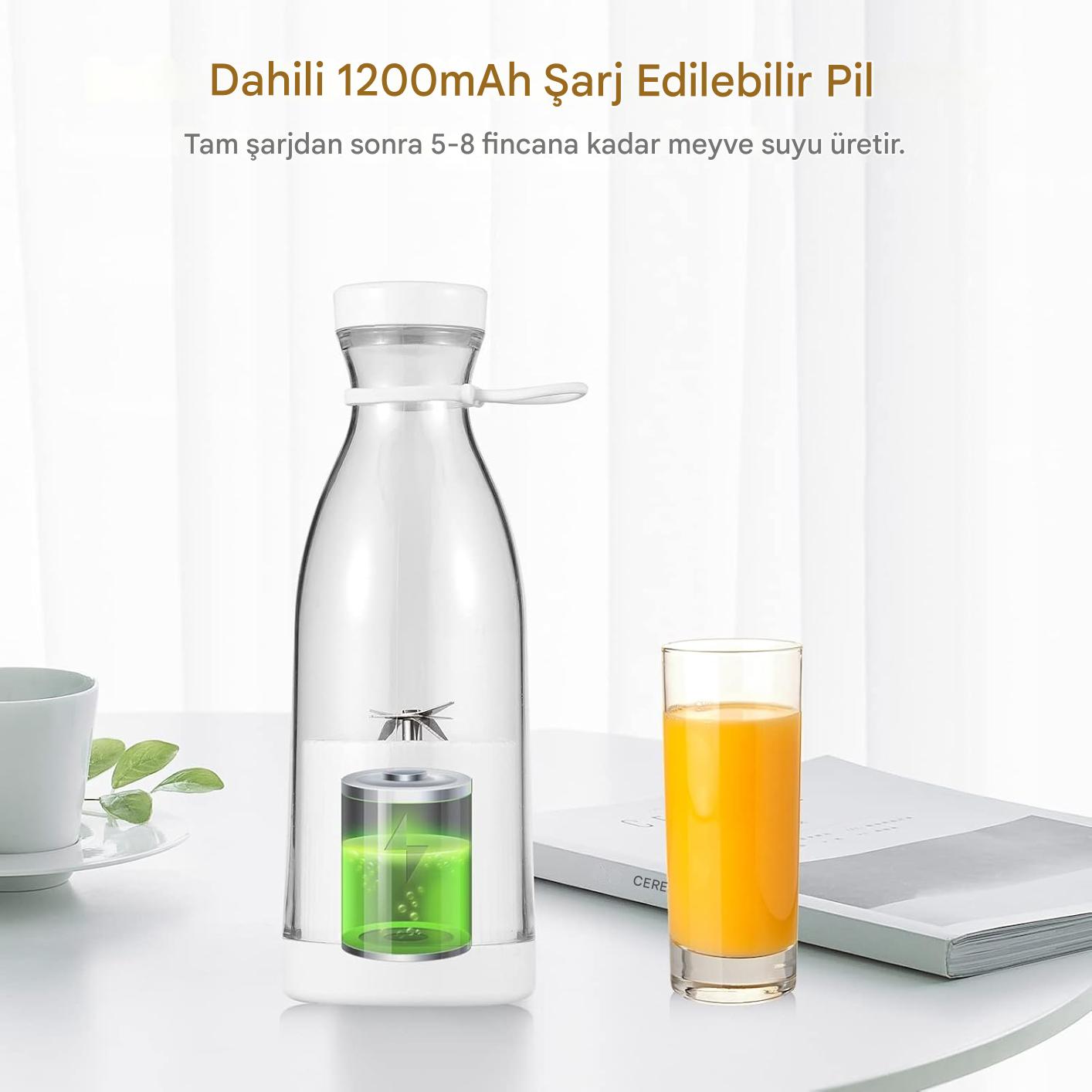 Taşınabilir Mini Blender - Şarj Edilebilir Kişisel Smoothie Makinesi