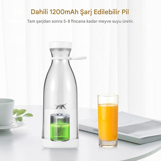 Taşınabilir Mini Blender - Şarj Edilebilir Kişisel Smoothie Makinesi