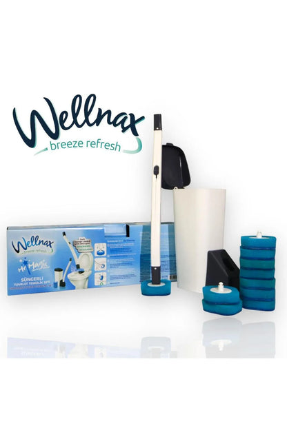 Hygienic and Practical! | Disposable Sponge Cleaning Set (+10 Disposable Heads) 🚽🧽