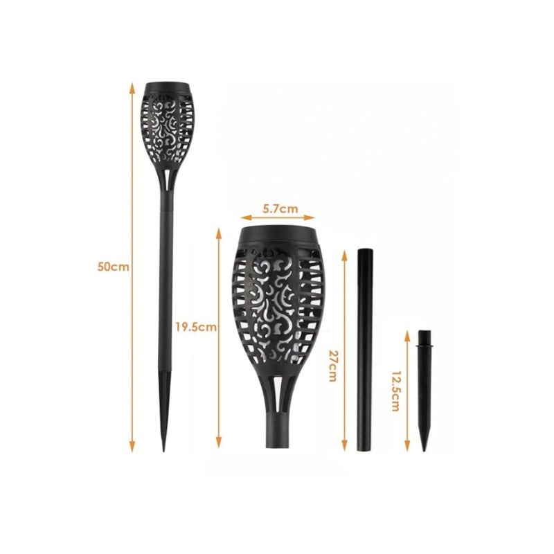 Solar Flame Effect Garden Lamp