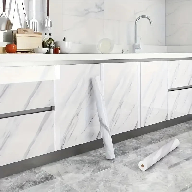 ✨ The Name of Elegance! | Marble Patterned Adhesive Covering Paper 5 Meters 🪄